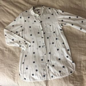 Polka Dot Button Down